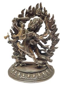  Masterpiece , Sterling Silver, 417 Gram Statue of Hayagriva , Old Stock 