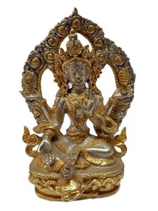  Masterpiece , Sterling Silver, 202 Gram Statue of Lakshmi, Old Stock 