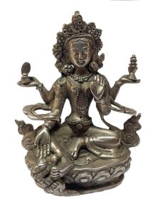  Masterpiece , Sterling Silver, 164 Gram Statue of Lakshmi, Old Stock 