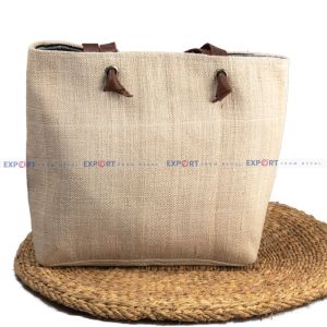 Handmade Hand Bag Made of Banana Fiber & Cotton Yarn 