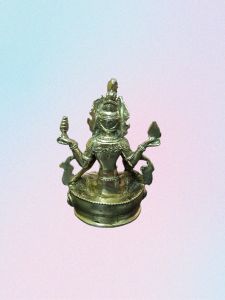 Brass Nepali Laxmi 13 cm/5" Statue