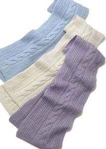 Pure  Cashmere  Cable  scarf   Hand Knit in Nepal 