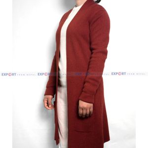 Pure Cashmere Thick millano coat  with pocket - Hand Made In Nepal 100 % Cashmere millano knit  2/26 count 12 Gauge weight  around 475 grmas  Various Color Available