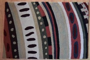Handmade Tibetan Wool Colorful Patterned Carpet