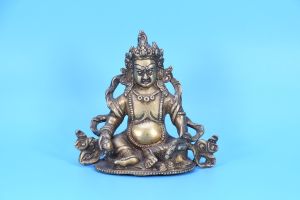 5" Tibetan Jambhala Magic Wealth God Buddha Statue