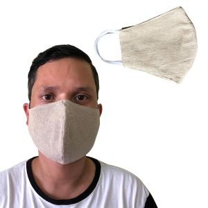 Hemp Cotton V-shape Natural White Mask