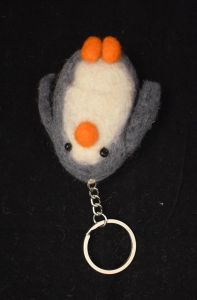 Felt Penguin Key Chain | Key Holder | Key Ring | Hand-felted | Handmade in Nepal | Light Weight | Eco-friendly