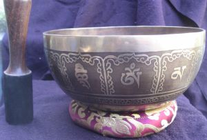 10 inch Master Quality long Vibrating Sound G# Note Tibetan Singing Bowl, Nepal