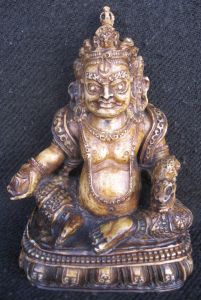 Antique Master Quality Yak Bone Tibet Jambala, Kubear, God of Wealth, Nepal