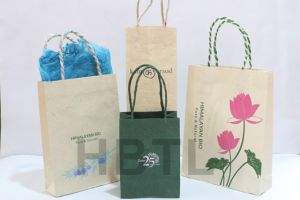 Soft & Durable Handmade Daphne Nepali Lokta Paper Bags