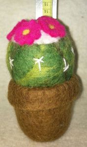 100% Pure Wool Handmade Felted Cactus Plant Doll