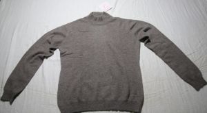 Luxurious mens pure cashmere turrtle neck sweater.