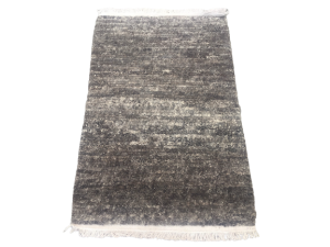 Handknotted/Handmade Nepali Woolen  Carpet Natural Color 63 Cm x 94 Cm (2.07 Ft x 3.08 Ft) 60 Knots