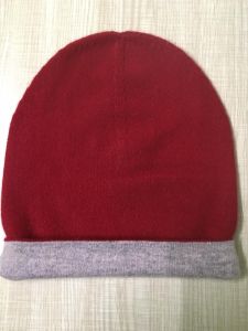 Pure Cashmere Two   Color  Reversible Cap- Hand  Made  In  Nepal 