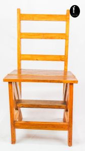 Wooden Foldable Ladder and Chair