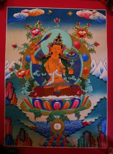 Tibetan Painting Manjushree Thangka