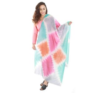 Mixed Rainbow Color Cashmere Shawl
