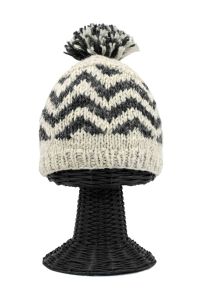 100% Woolen Outside and Polyester Inside Soft & Warm Stretchable Multi-Colored Patterned Beanie Hat