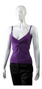 Pure Cashmere Gathered  tank top Hand Made In Nepal