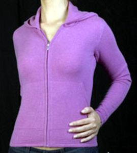 Pure  Cashmere Ladies  hood  jacket  Hand  Made In  Nepal 